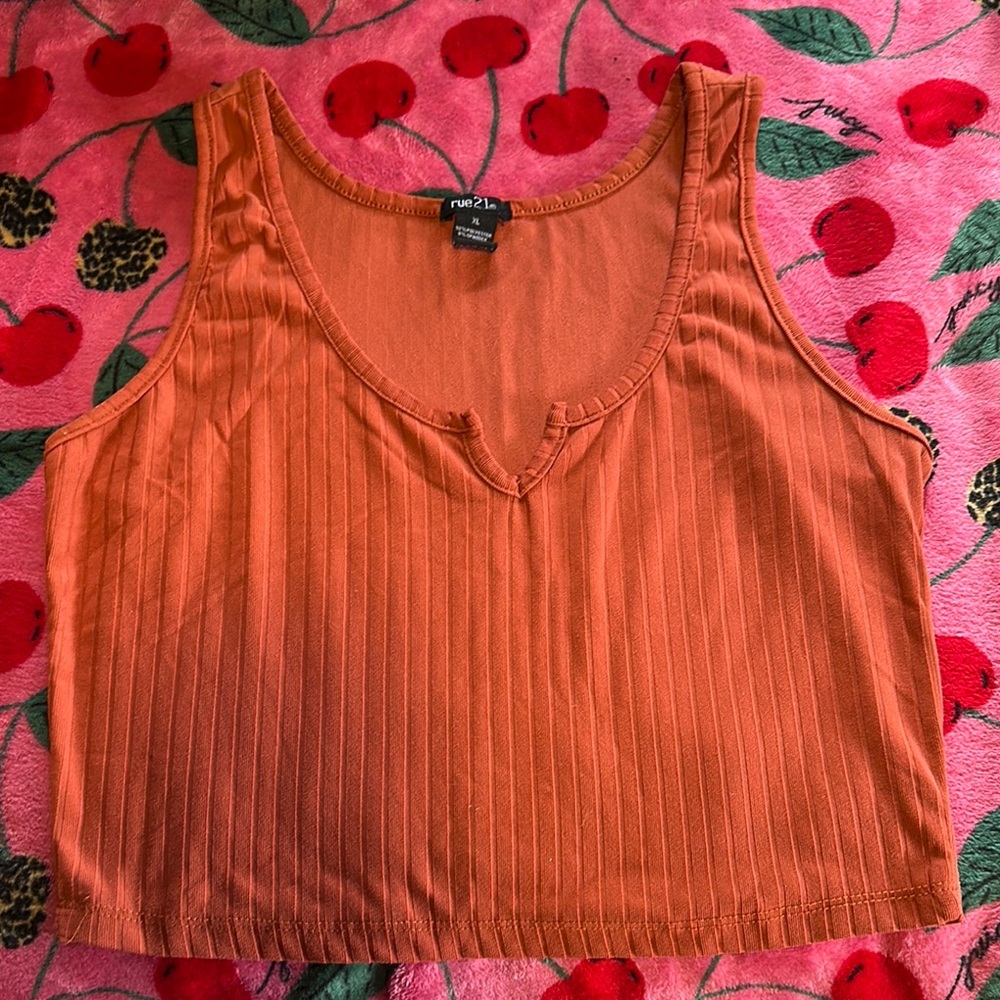 Rue21 Women's Orange Tank Top